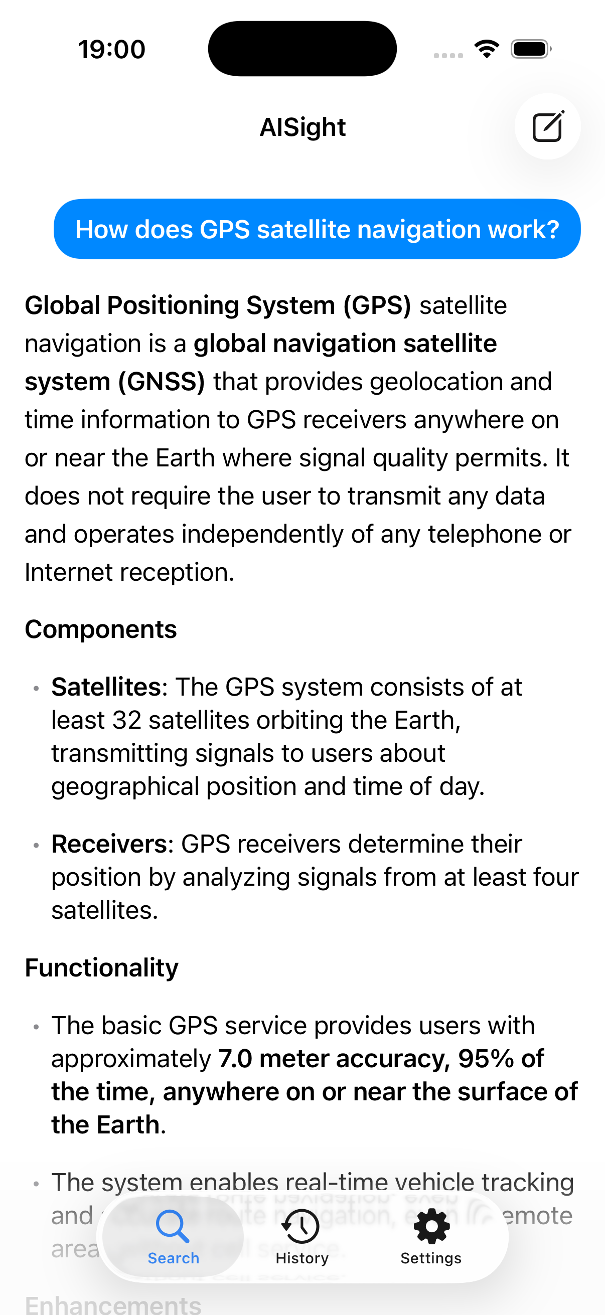 AISight AI answer with cited sources